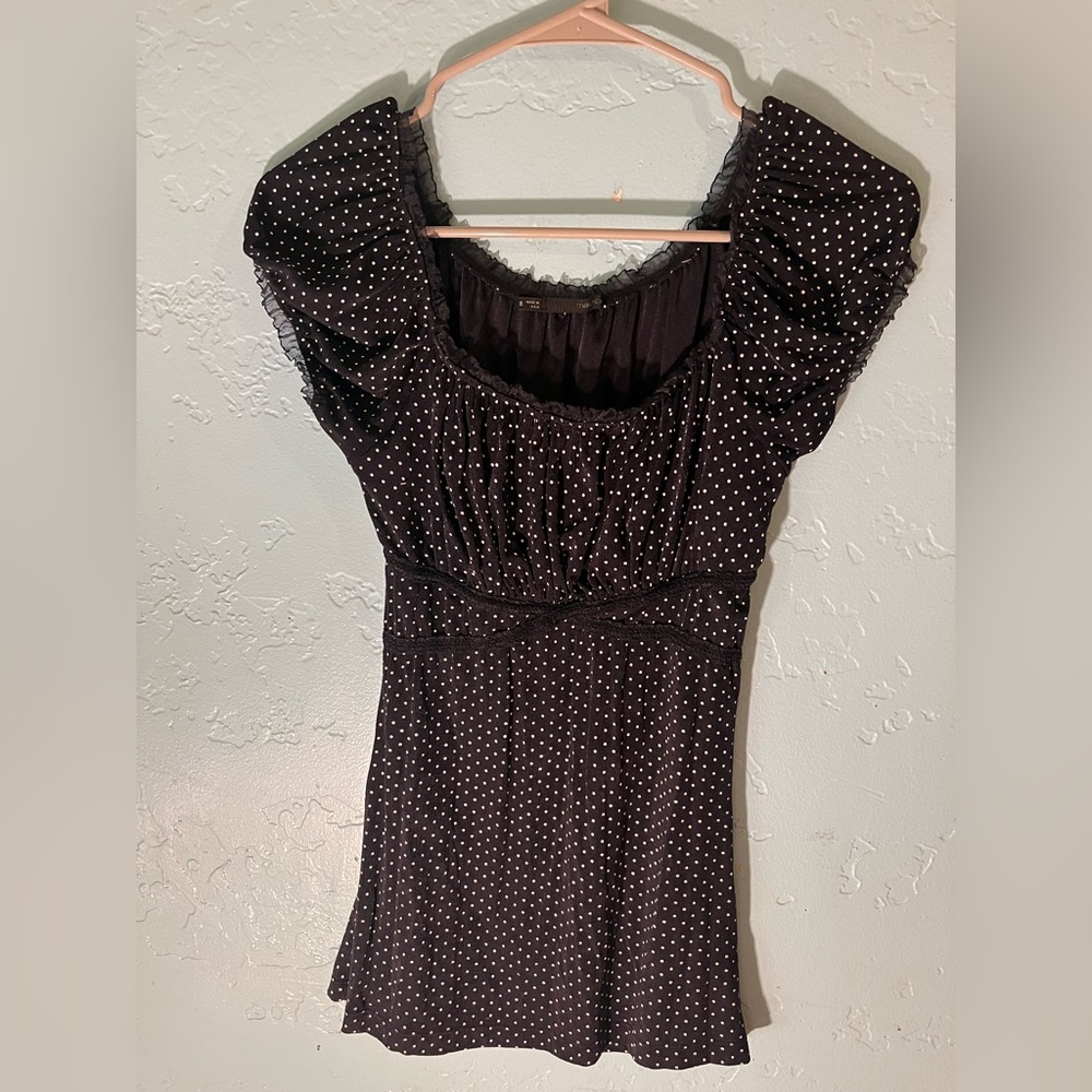 Maurice’s polka dot top! Adorable! Washed never worn.